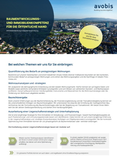 Factsheet Dienstleistungen für die öffentliche Hand (in German)