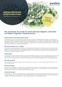 Factsheet Dienstleistungen für Planer